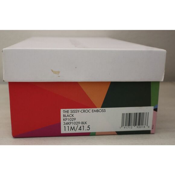 Katy Perry 34KP1029 Women's Sz 11M Black The Sissy Croc Embossed Pumps - Picture 12 of 12